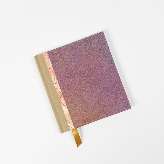 Handmade Casebound Book - Orange and Pink