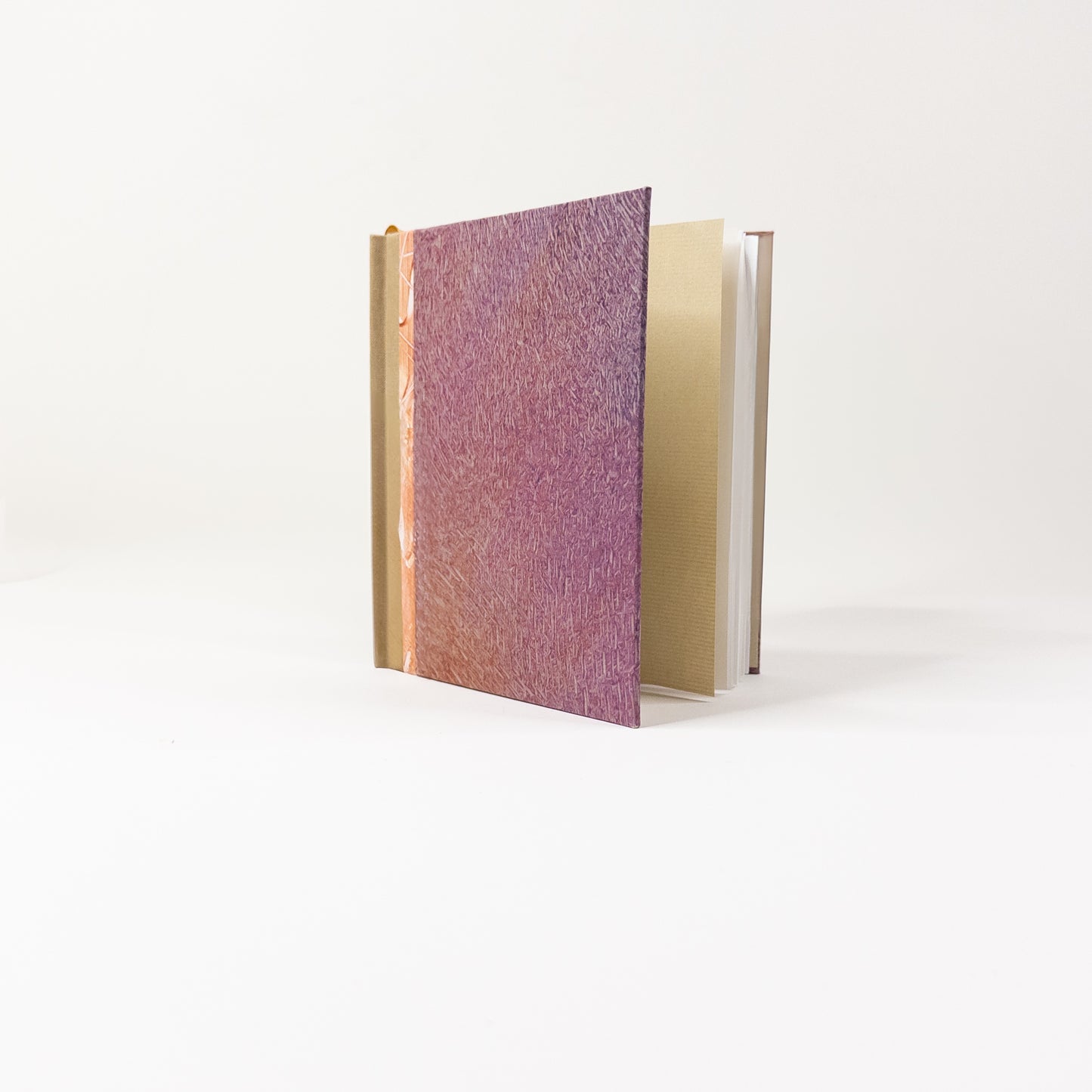 Handmade Casebound Book - Orange and Pink