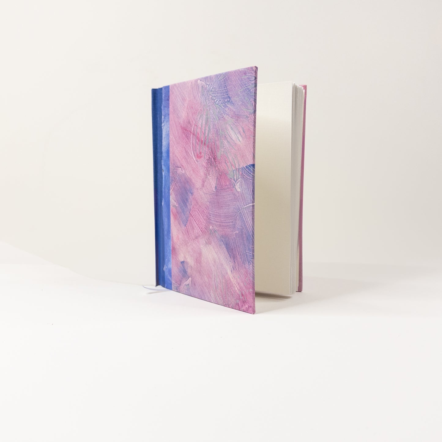 Handmade Casebound Book - Blue, Pink and Silver