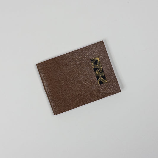 Leather Soft Cover Pamphlet-Style Notebook - Brown