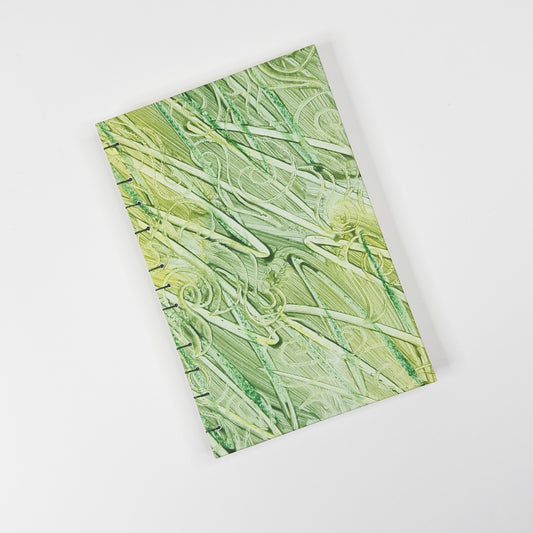 Coptic Stitch Handmade Book - Green