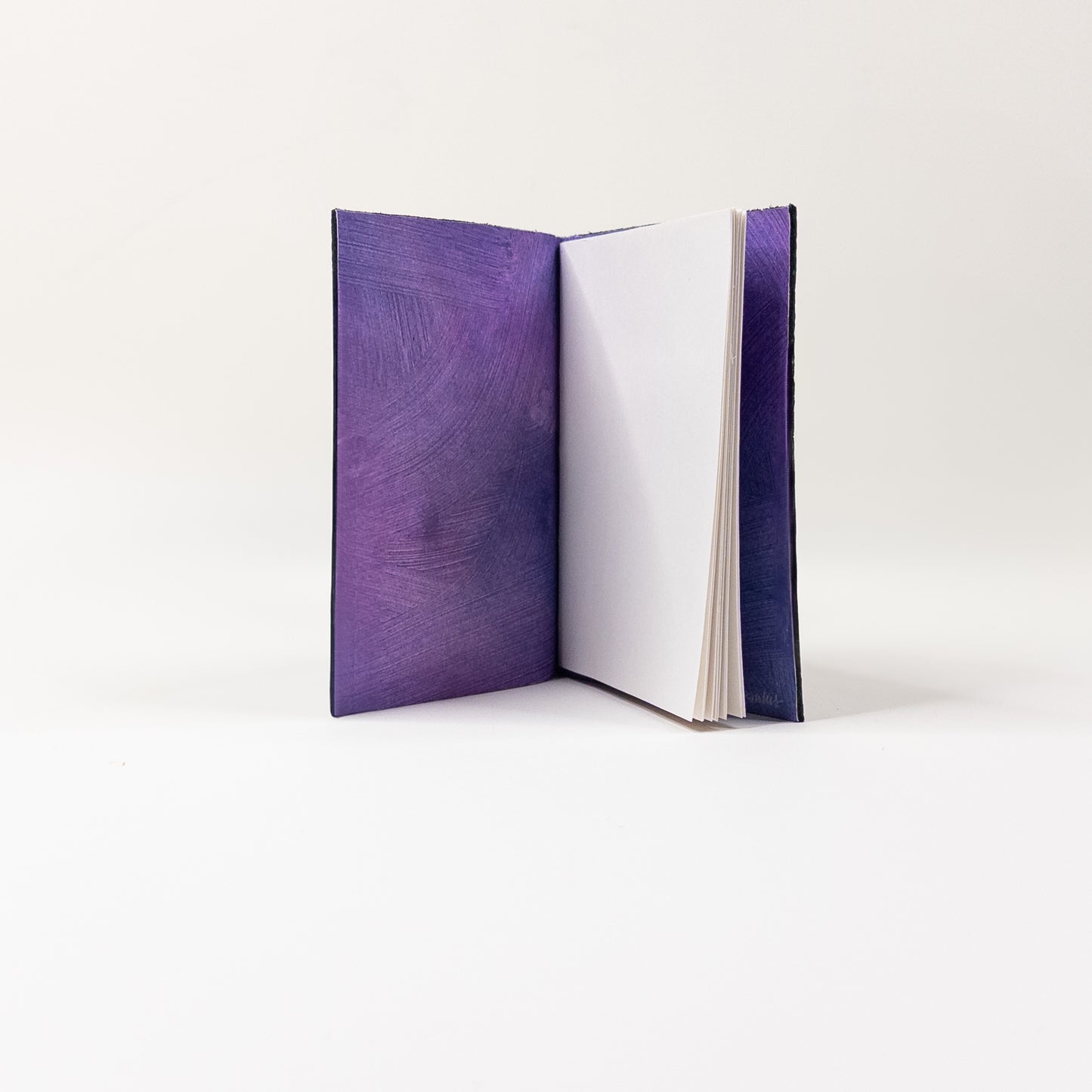 Leather Soft Cover Pamphlet-Style Book - Black