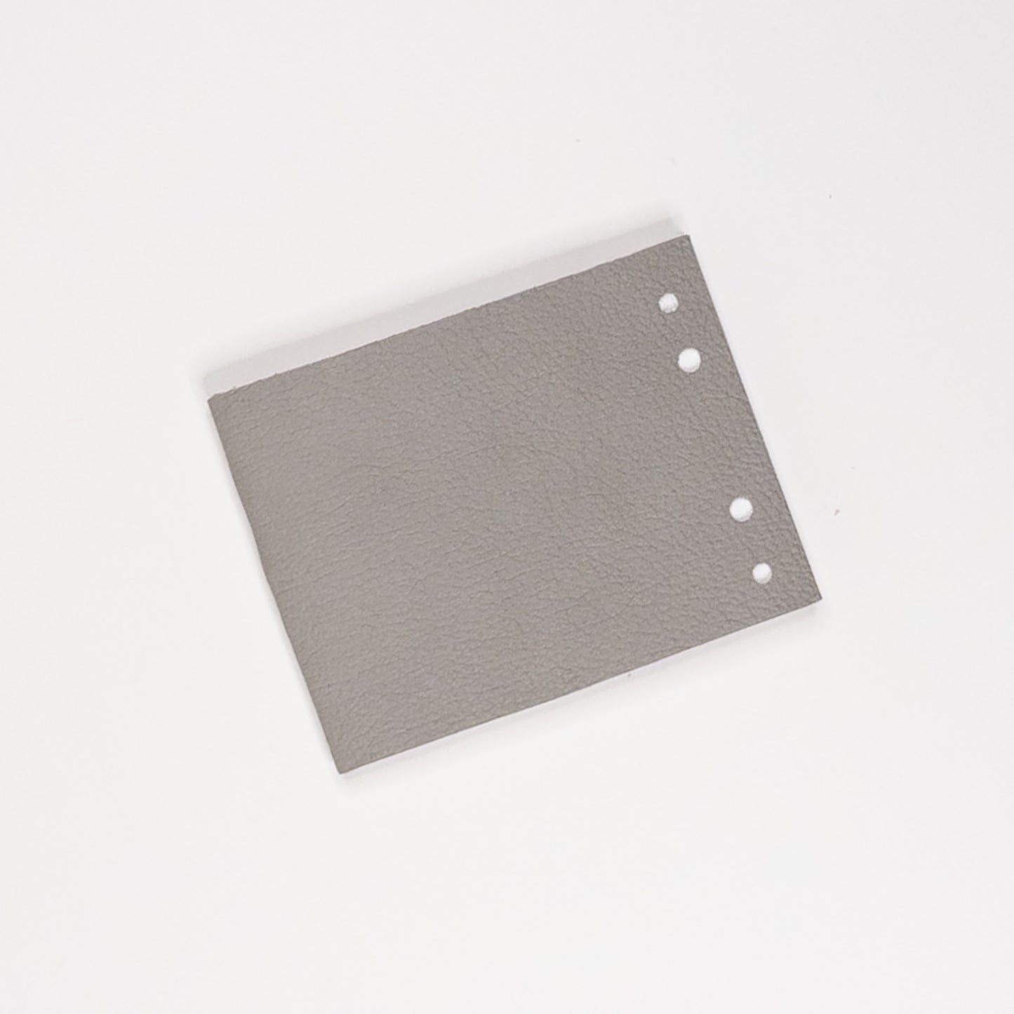 Leather Soft Cover Pamphlet-Style Notebook - Gray