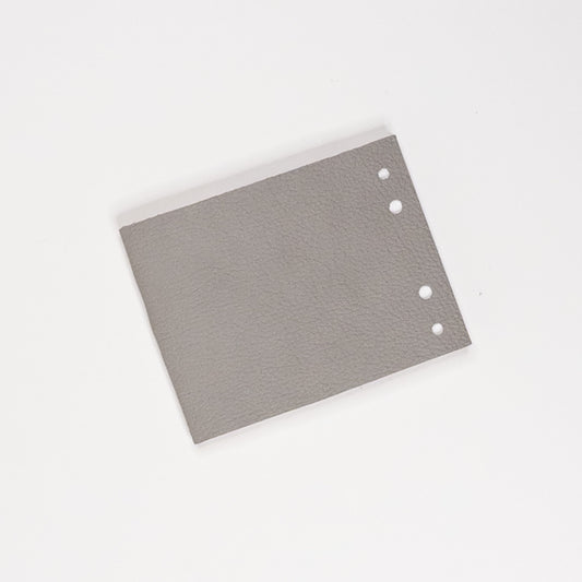 Leather Soft Cover Pamphlet-Style Notebook - Gray