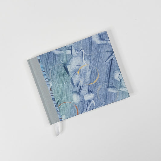 Handmade Casebound Book - Green, Blue, Gold and Copper