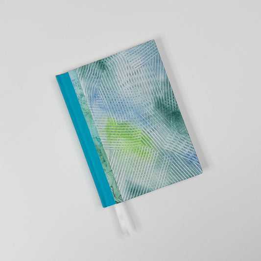 Handmade Casebound Book - Green and Blue