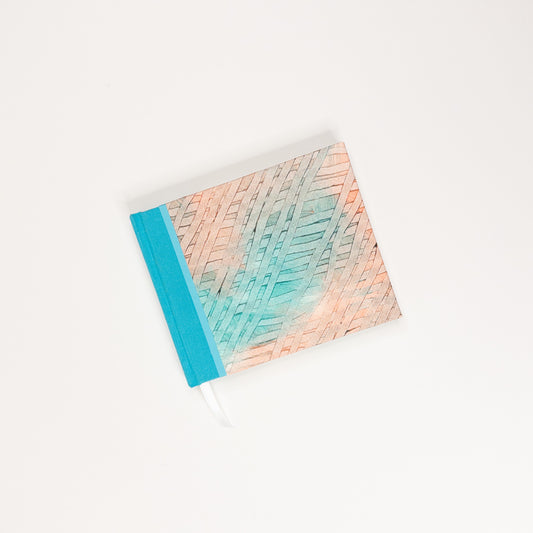 Handmade Casebound Book - Teal and Orange