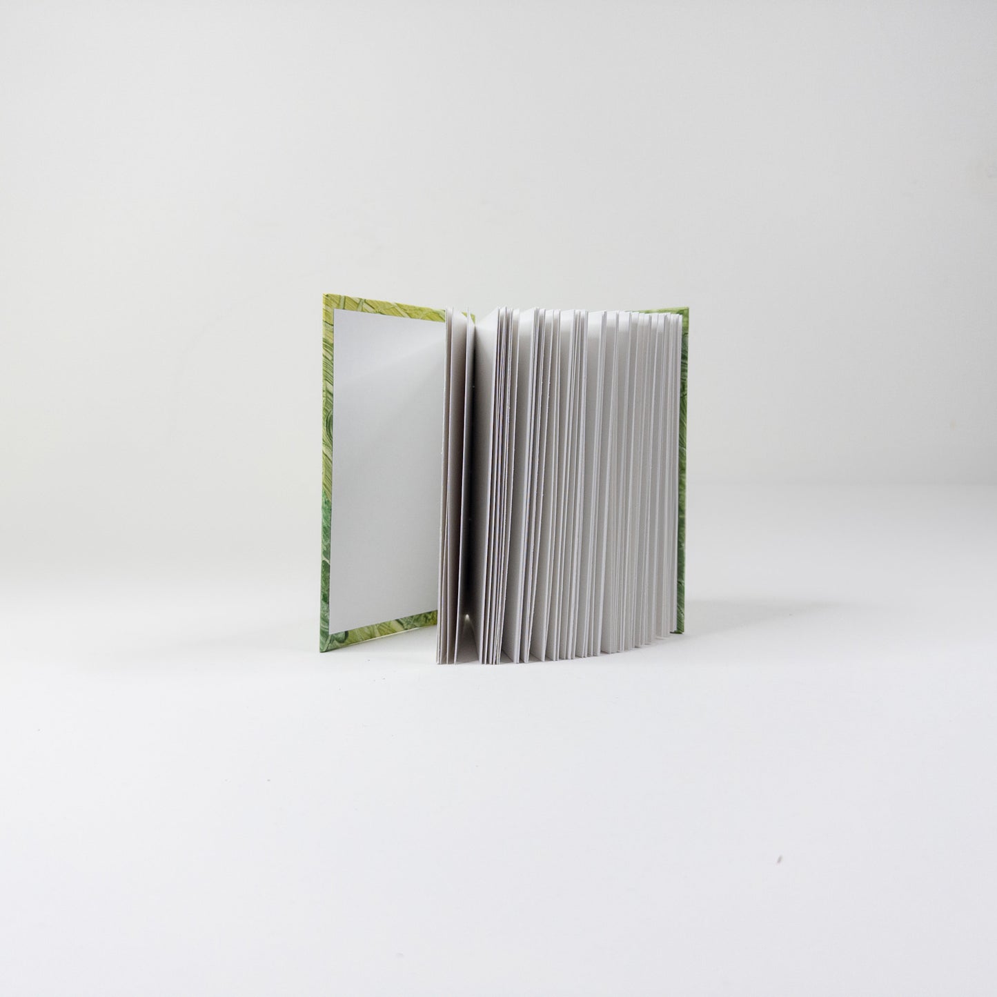 Coptic Stitch Handmade Book - Green and Yellow