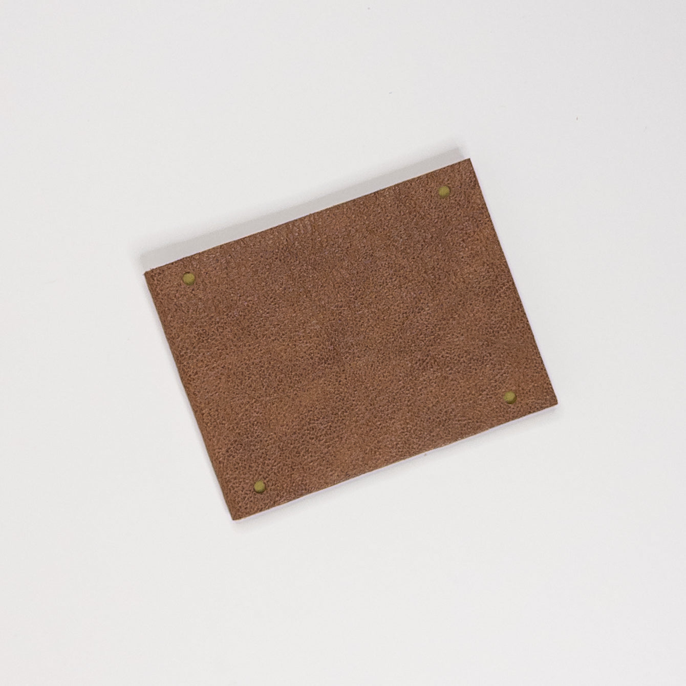 Leather Soft Cover Pamphlet-Style Book - Light Brown