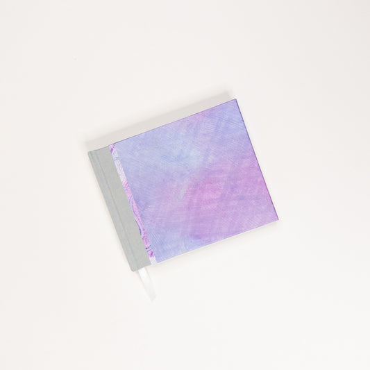 Handmade Casebound Book - Pink, Blue and Silver
