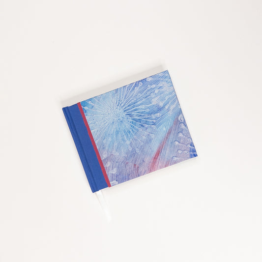Handmade Casebound Book - Blue, Red and Silver