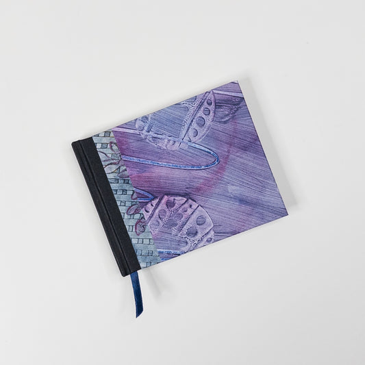 Handmade Casebound Book - Purple and Blue