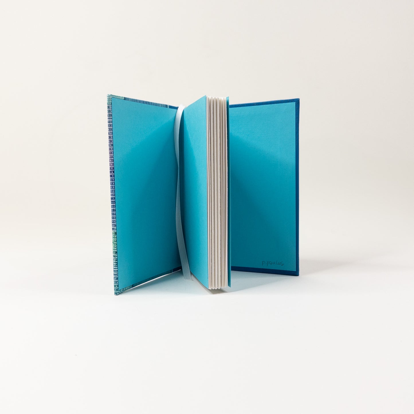 Handmade Casebound Book - Blue, Green and Red