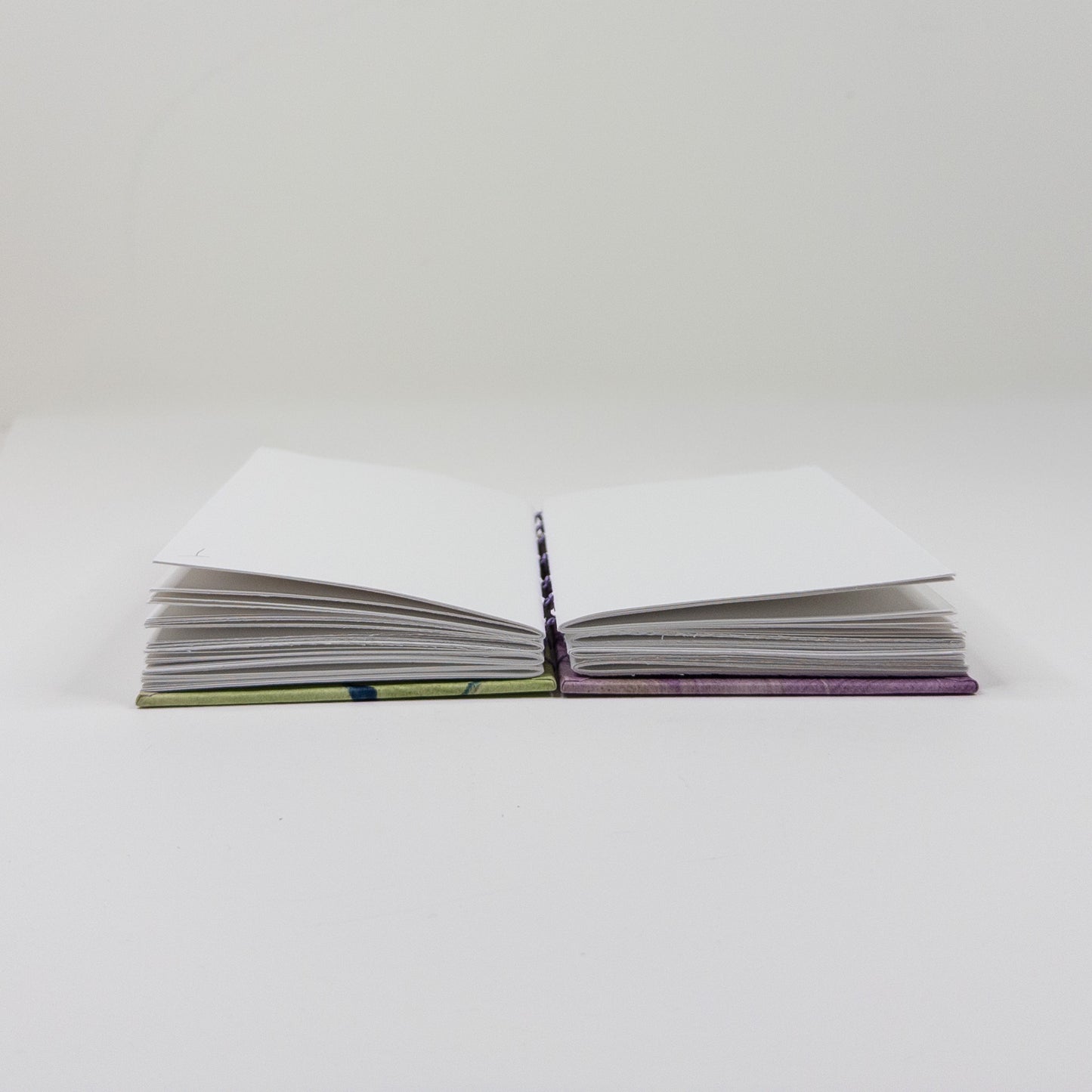 Coptic Stitch Handmade Book - Green, Purple & Blue