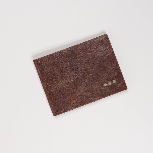Leather Soft Cover Pamphlet-Style Book - Brown