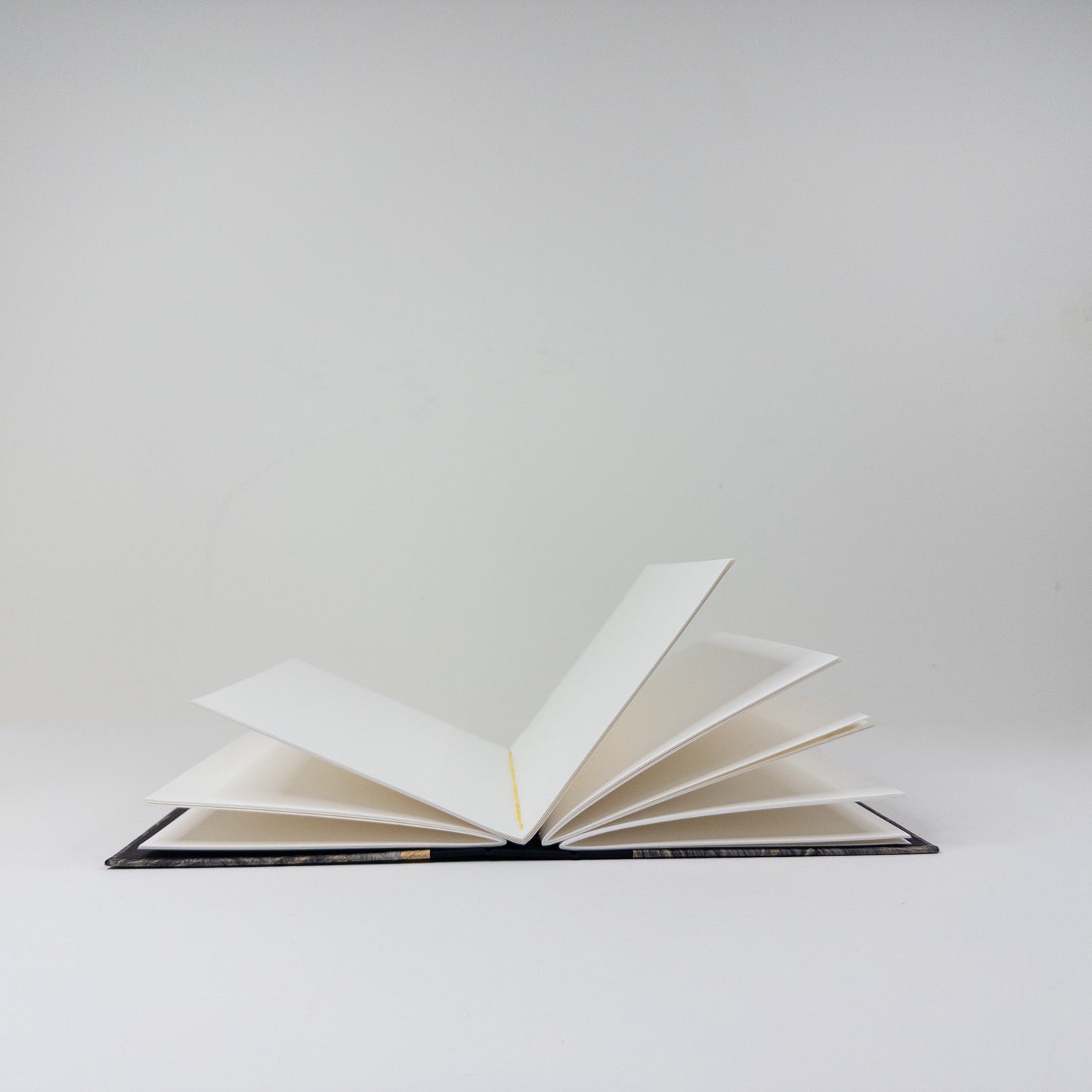 Lattice Bound Handmade Book - Black & Gold