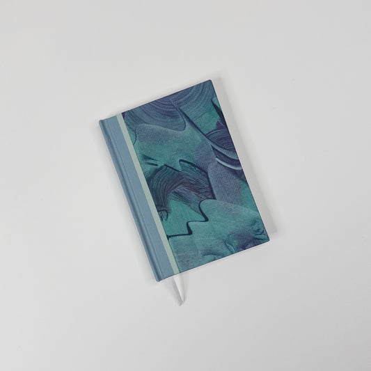 Handmade Casebound Book - Teal and Purple