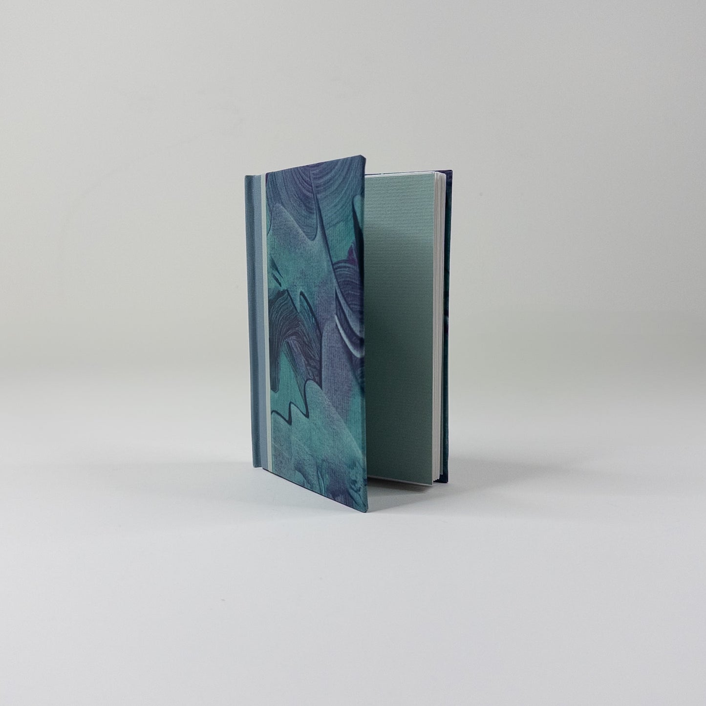 Handmade Casebound Book - Teal and Purple