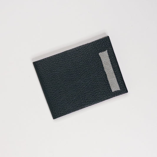 Leather Soft Cover Pamphlet-Style Book - Black and Gray
