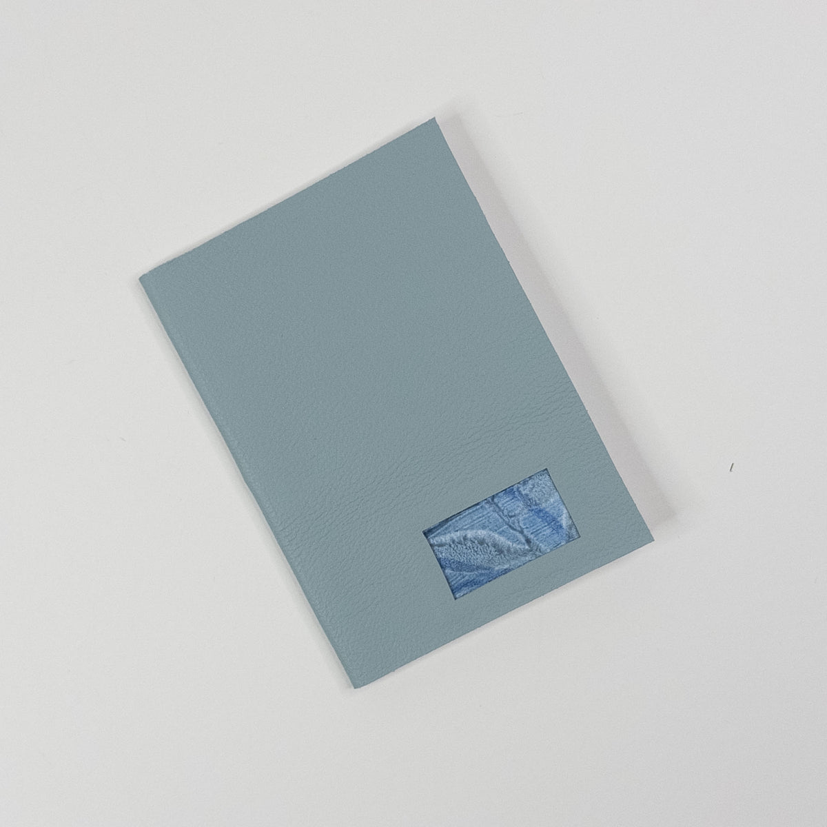 Leather Soft Cover Pamphlet-Style Book - Light Blue