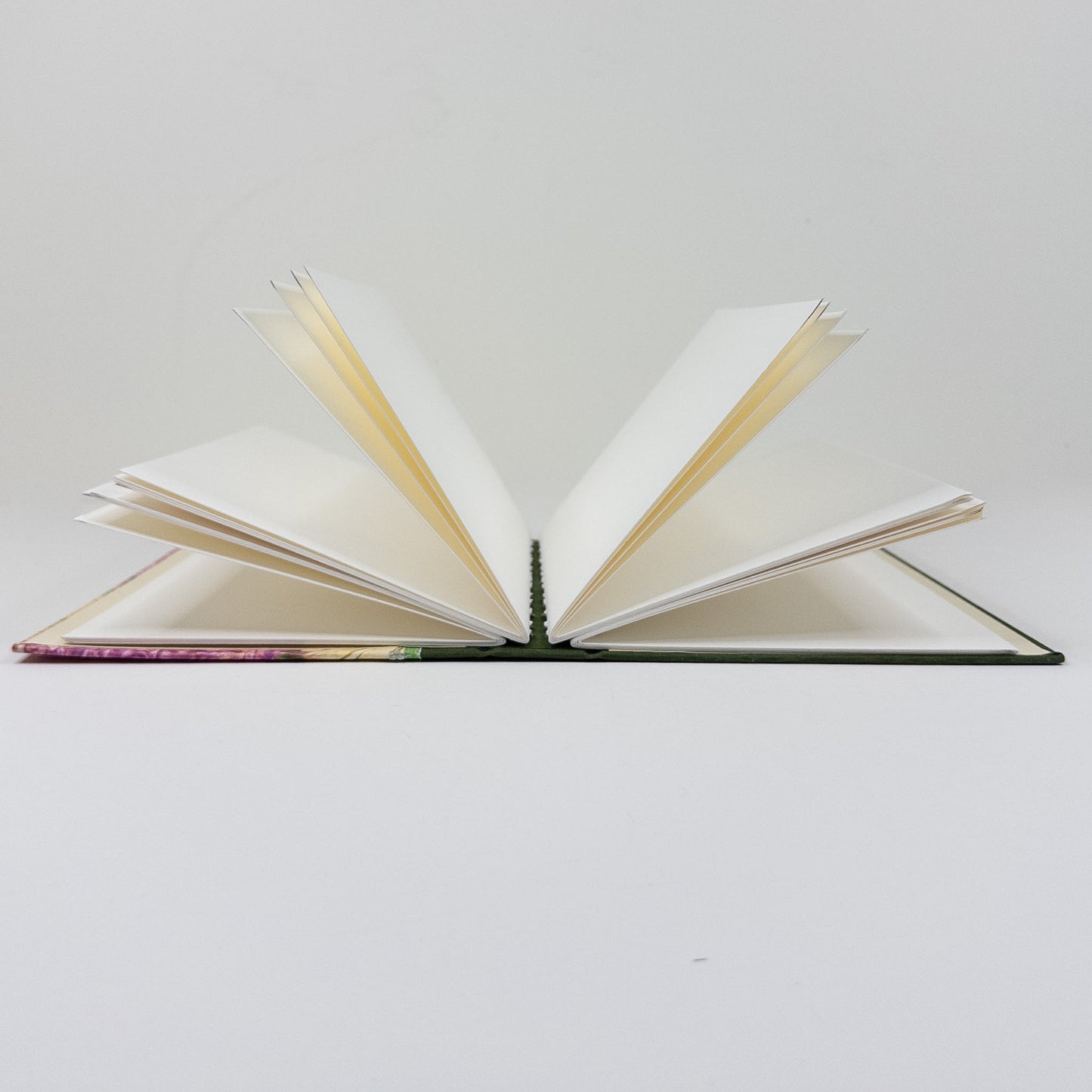 Lattice Bound Handmade Book - Pink, Green & Gold