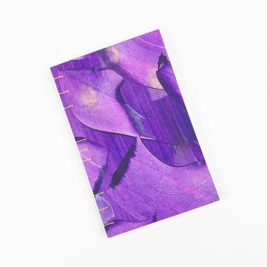 Coptic Stitch Handmade Book - Purple, Gold & Pink