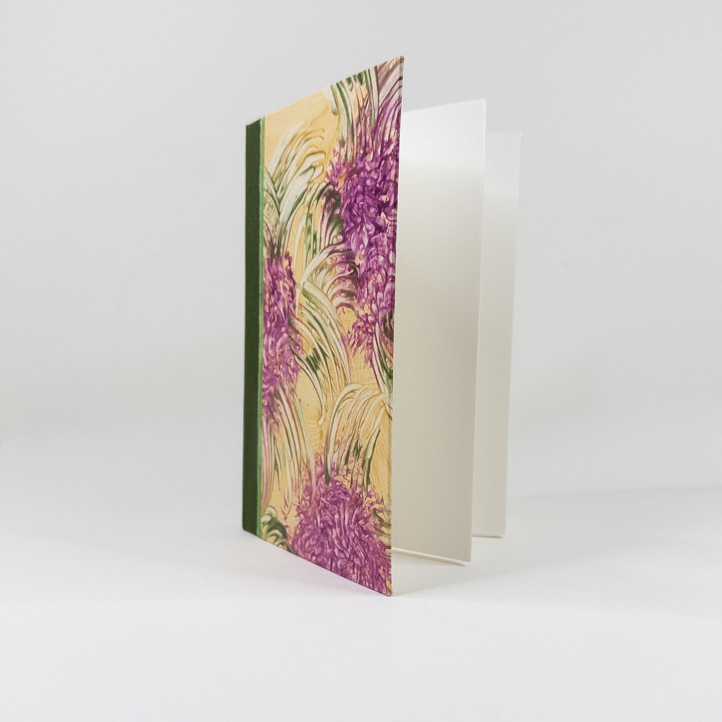 Lattice Bound Handmade Book - Pink, Green & Gold