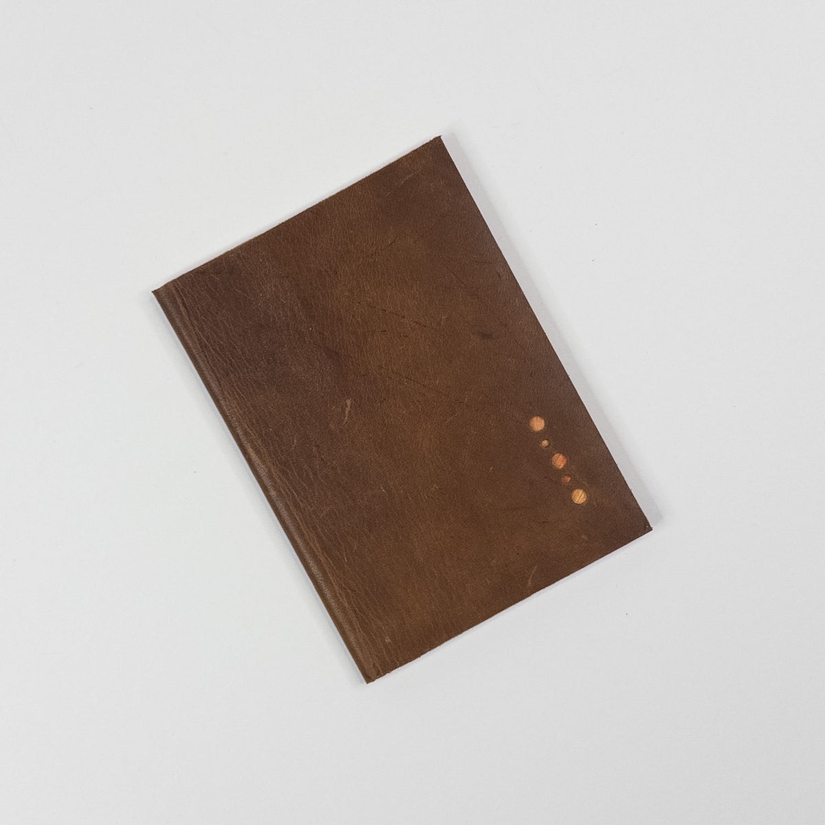 Leather Soft Cover Pamphlet-Style Book - Light Brown