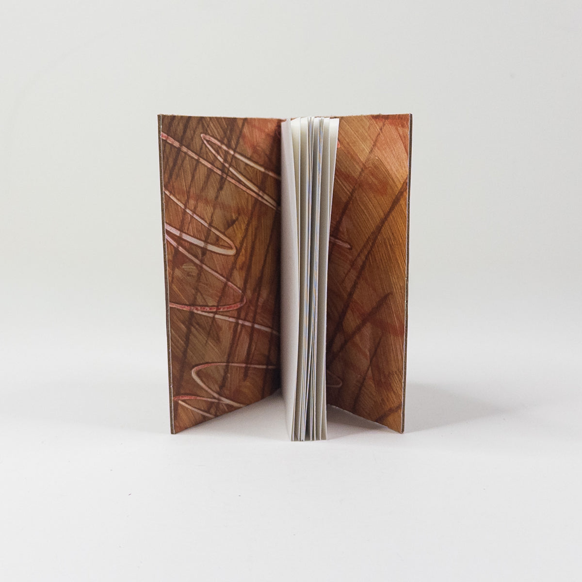 Leather Soft Cover Pamphlet-Style Book - Light Brown