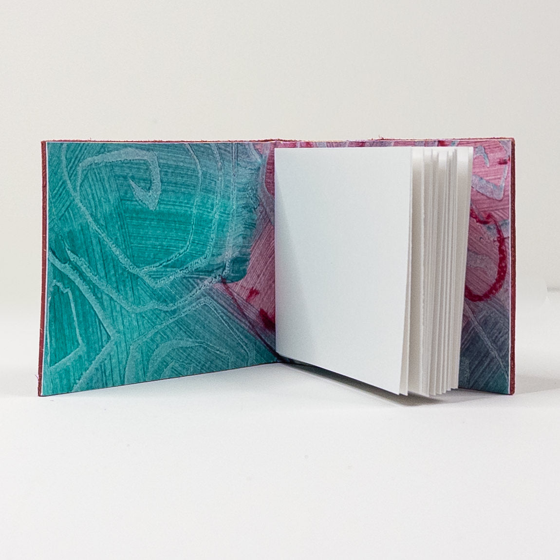Leather Soft Cover Pamphlet-Style Book - Red