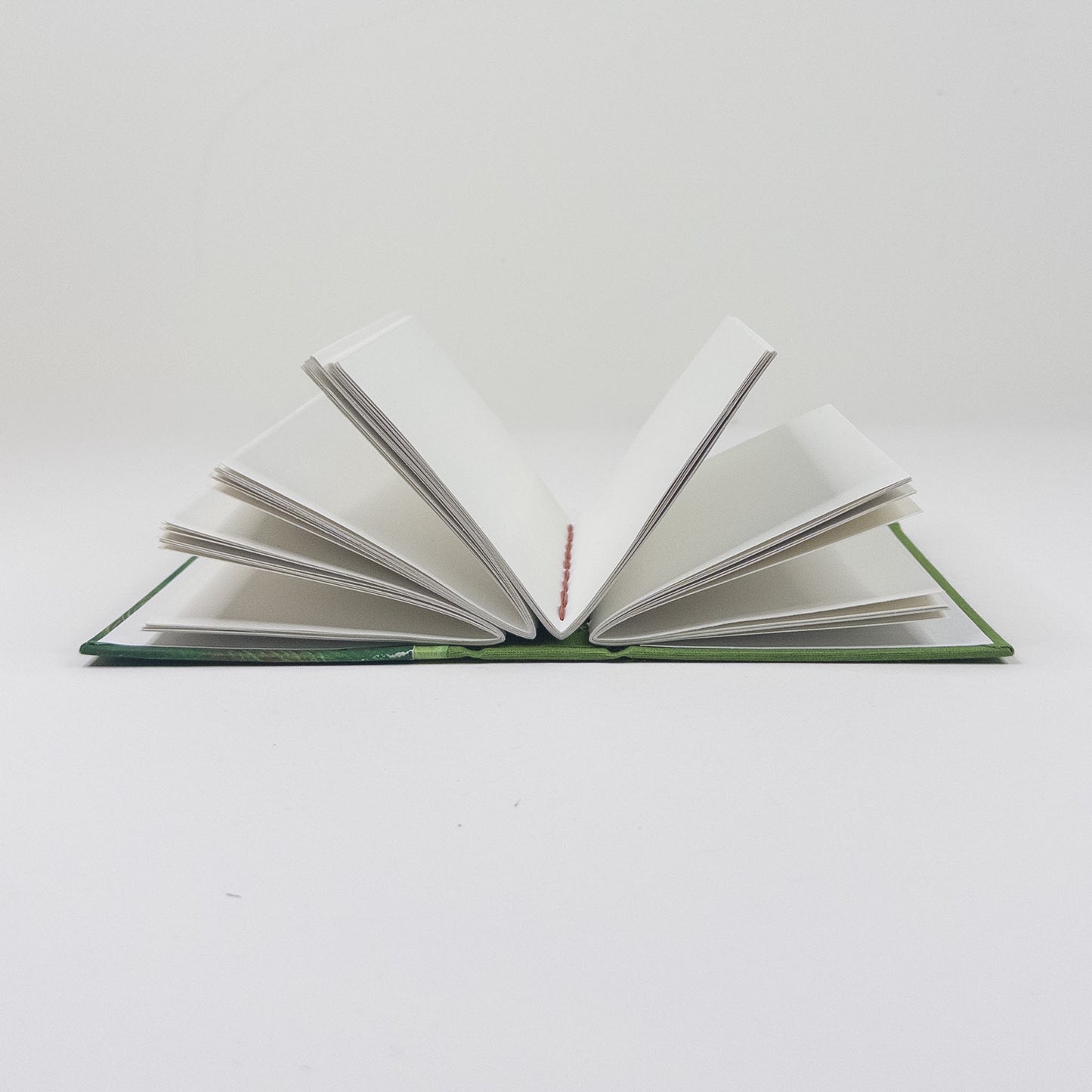 Lattice Bound Handmade Book - Green & Copper