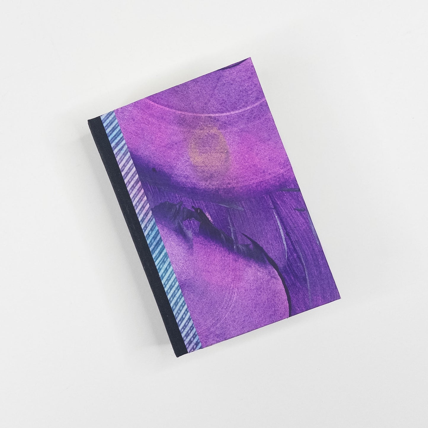 Lattice Bound Handmade Book - Purple, Blue, Gold & Black