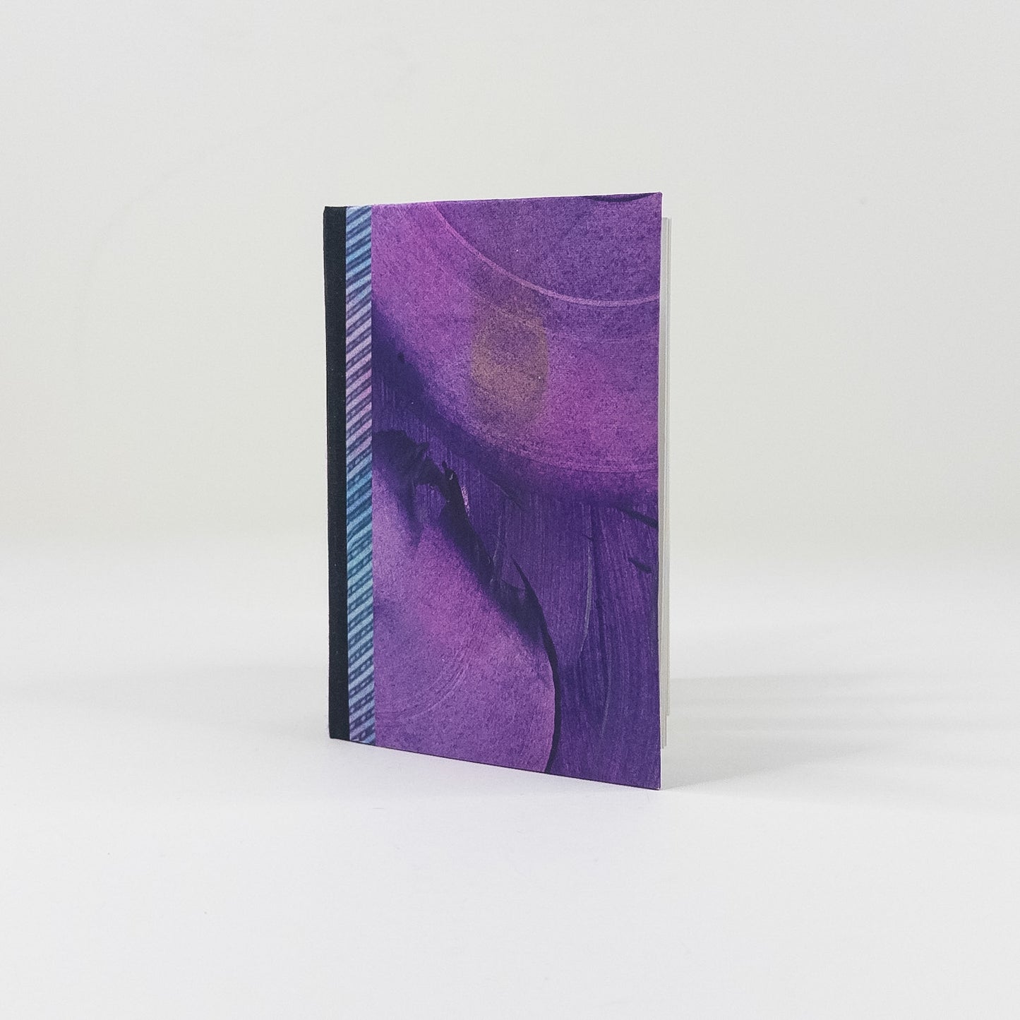 Lattice Bound Handmade Book - Purple, Blue, Gold & Black
