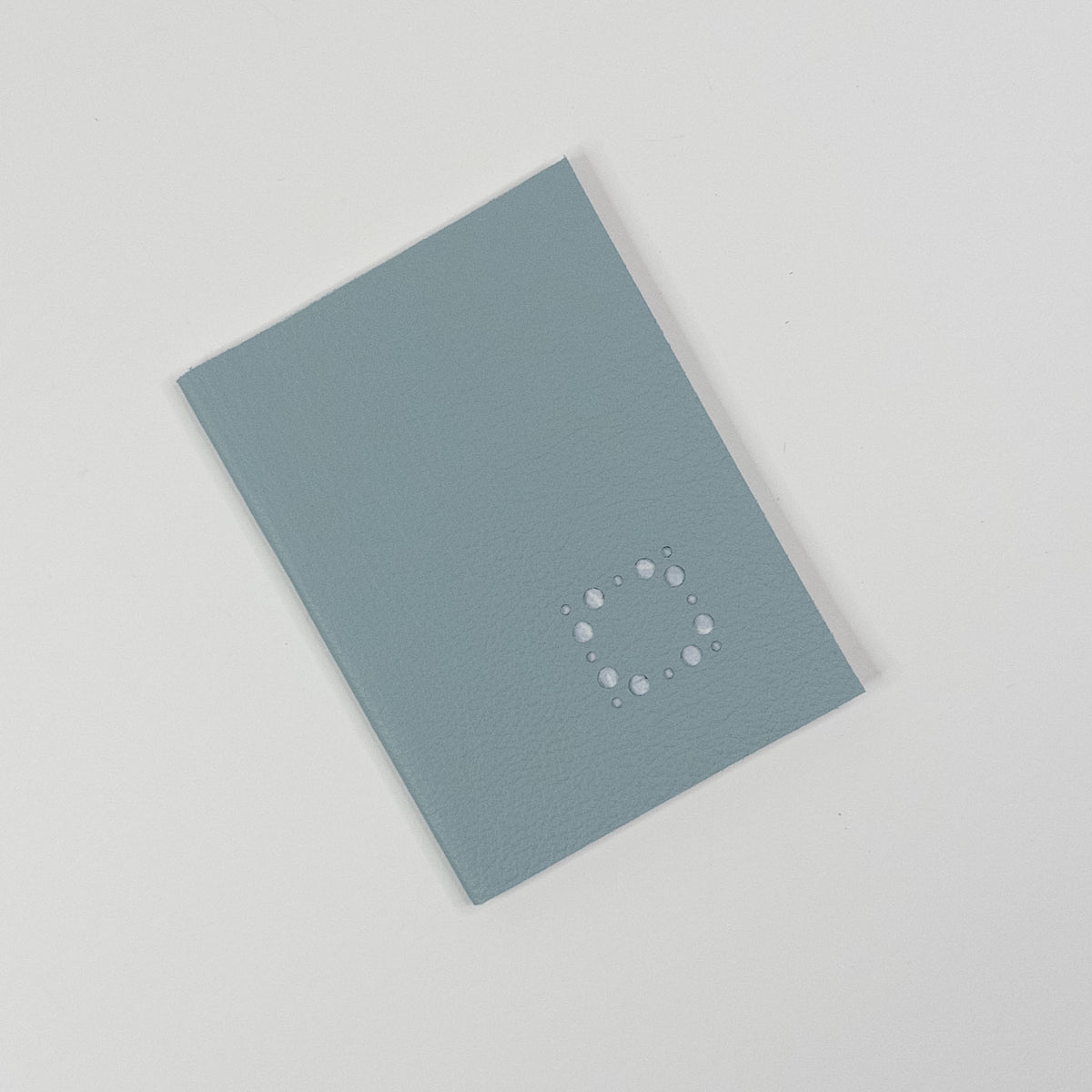 Leather Soft Cover Pamphlet-Style Book - Light Blue