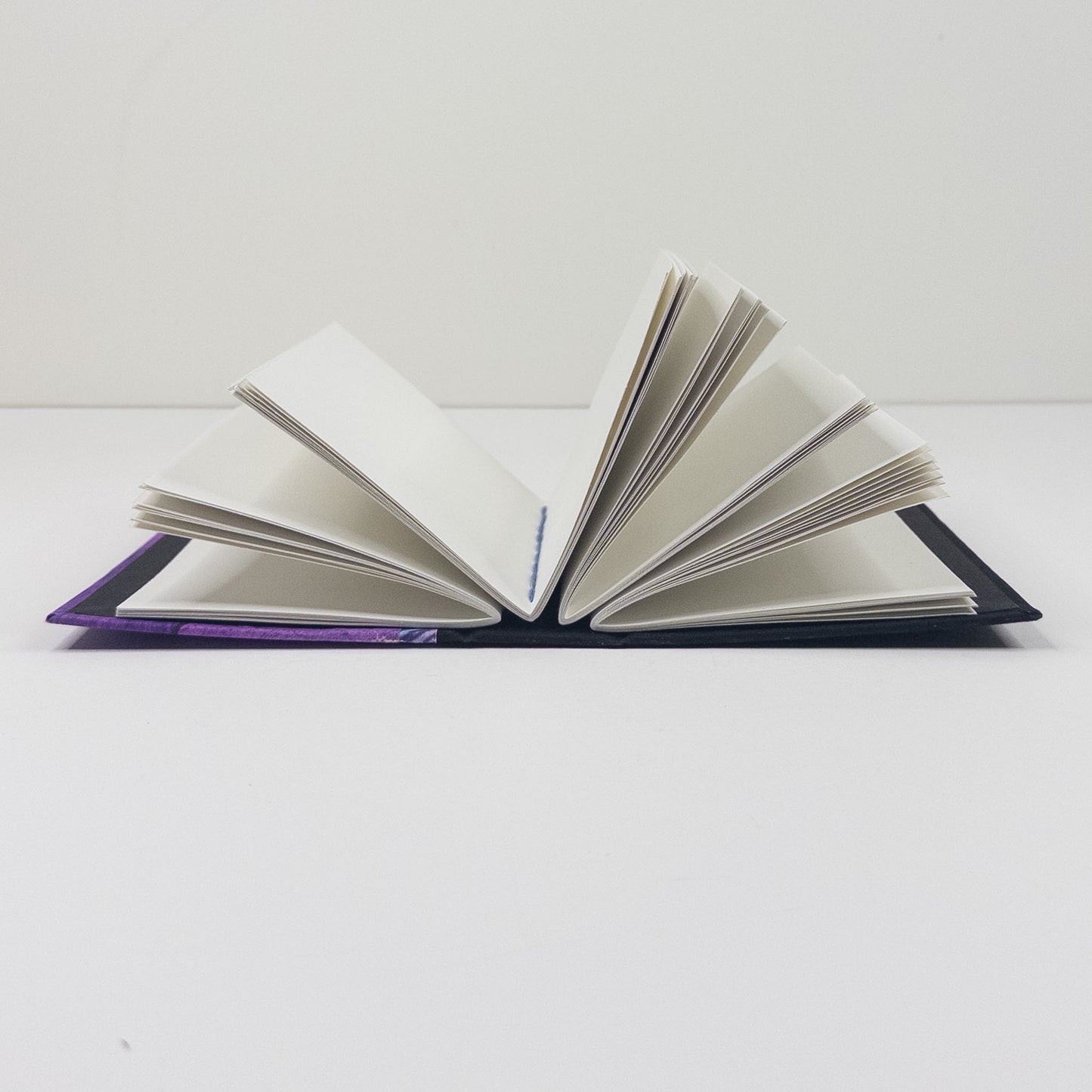 Lattice Bound Handmade Book - Purple, Blue, Gold & Black