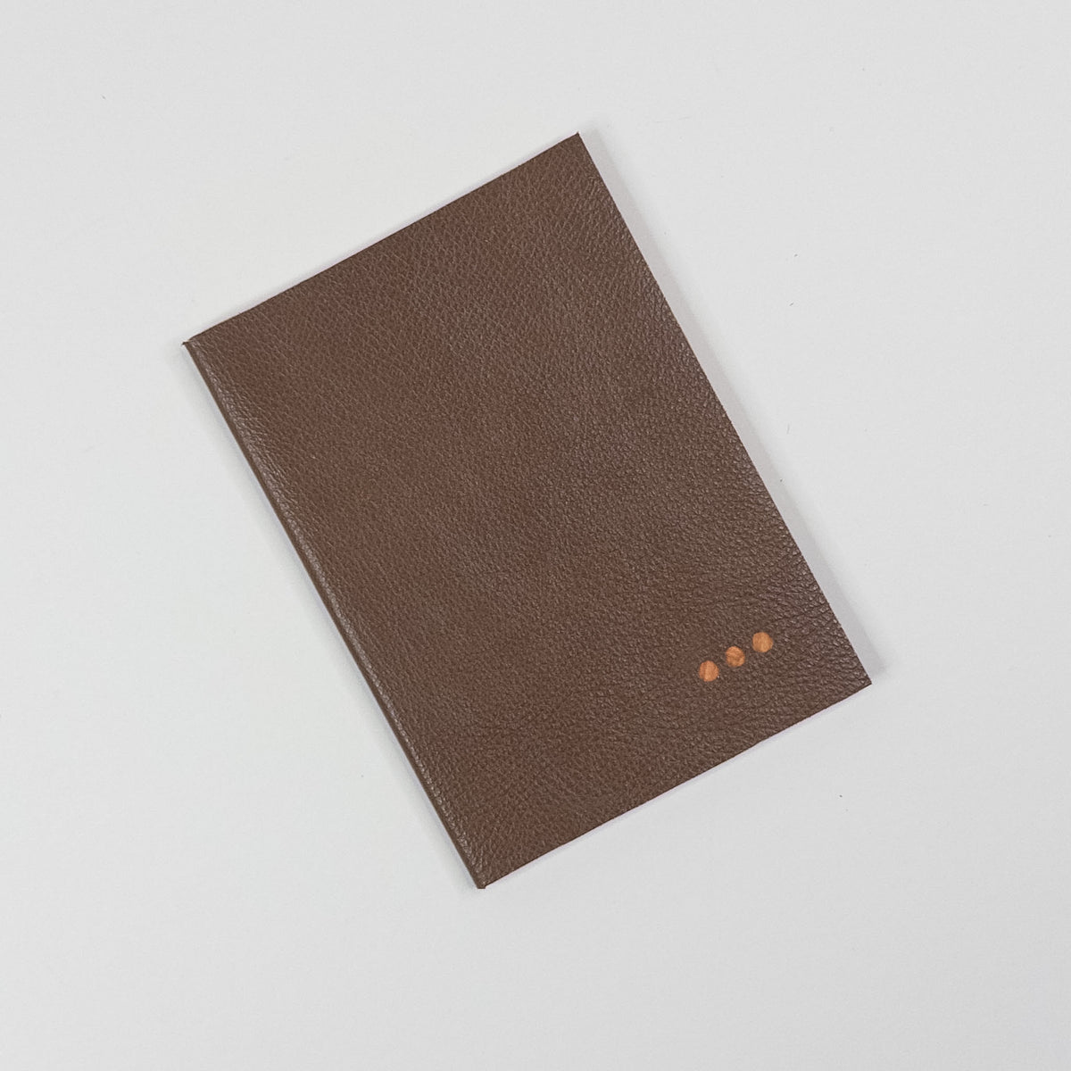 Leather Soft Cover Pamphlet-Style Book - Light Brown
