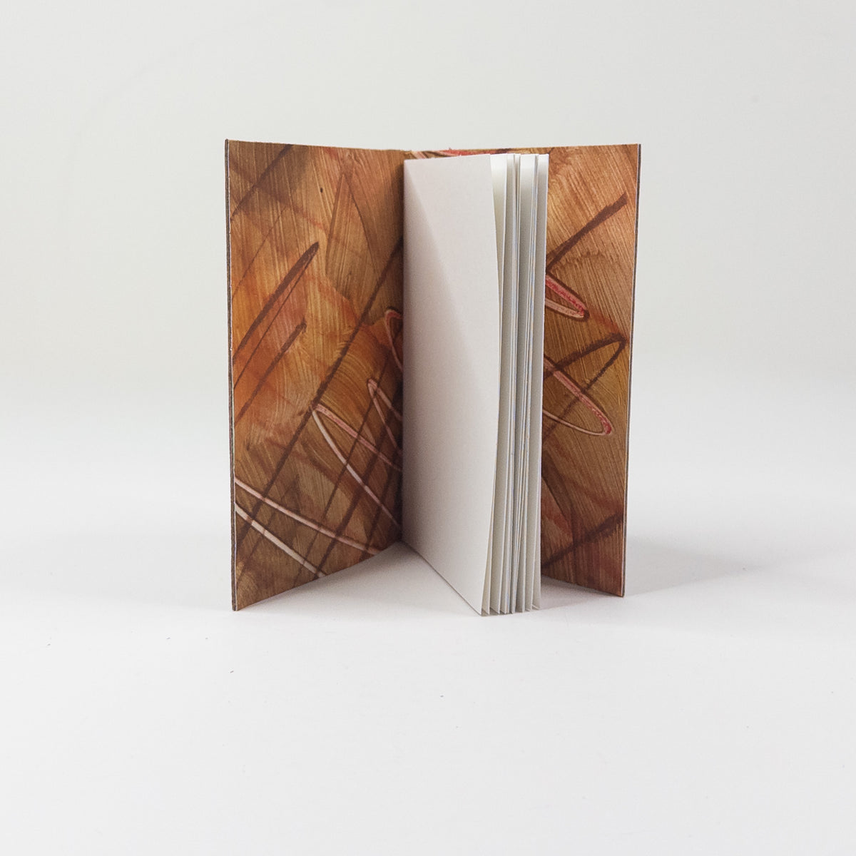 Leather Soft Cover Pamphlet-Style Book - Light Brown