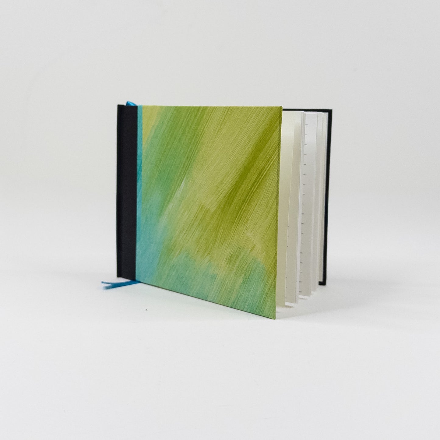 Handmade Casebound Book - Teal, Yellow & Black