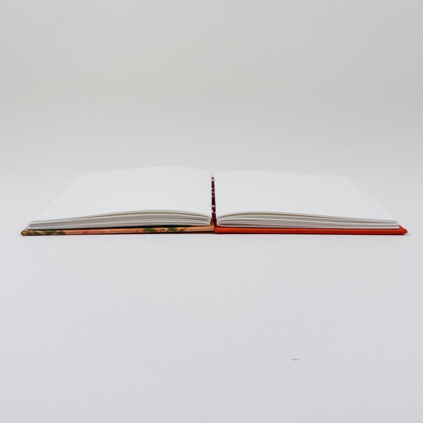 Coptic Stitch Handmade Book - Orange & Green