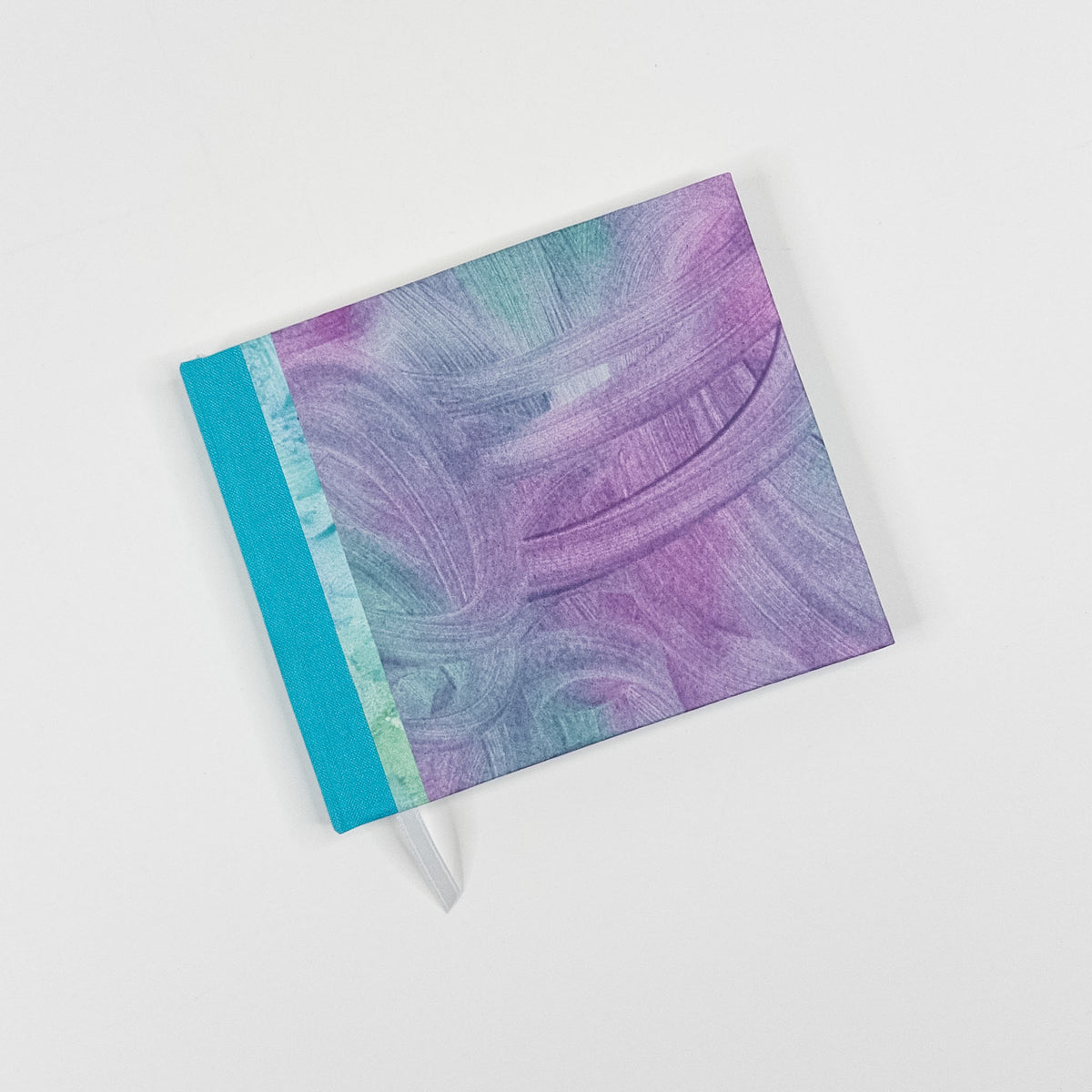Handmade Casebound Book - Purple, Teal & Green