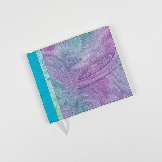 Handmade Casebound Book - Purple, Teal & Green