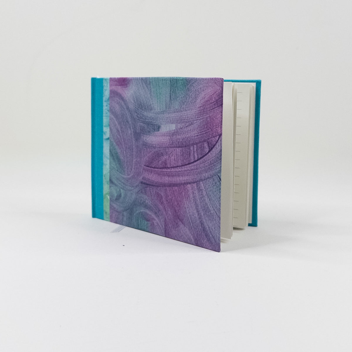 Handmade Casebound Book - Purple, Teal & Green