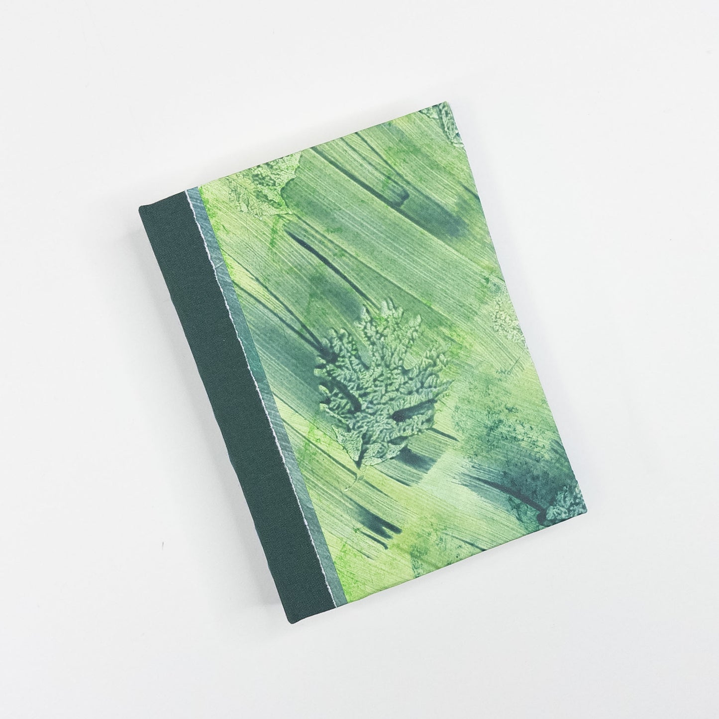 Lattice Bound Handmade Book - Green