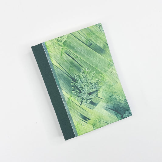 Lattice Bound Handmade Book - Green