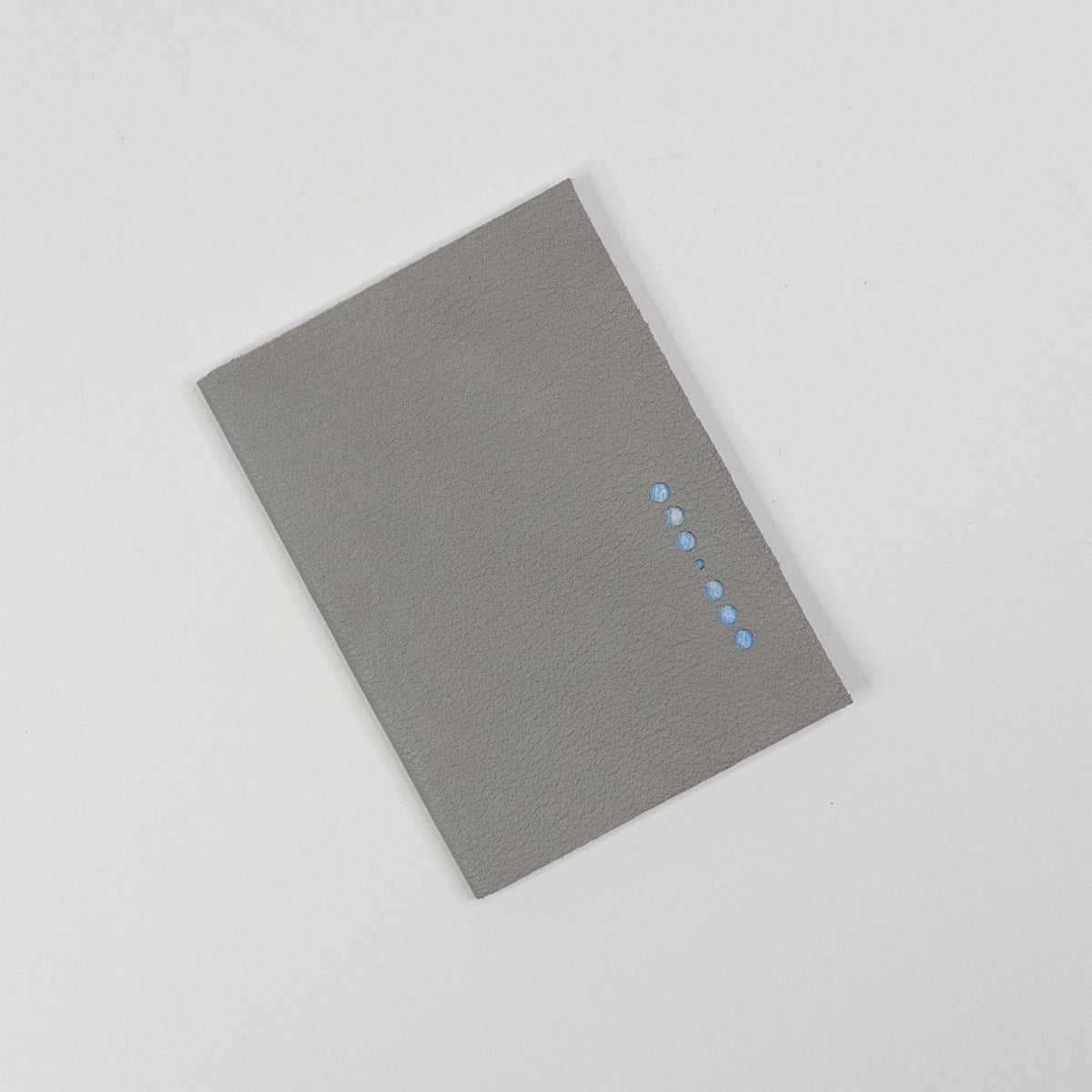Leather Soft Cover Pamphlet-Style Book - Grey