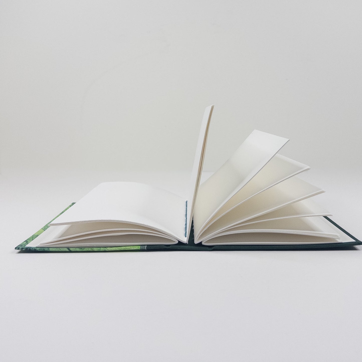 Lattice Bound Handmade Book - Green