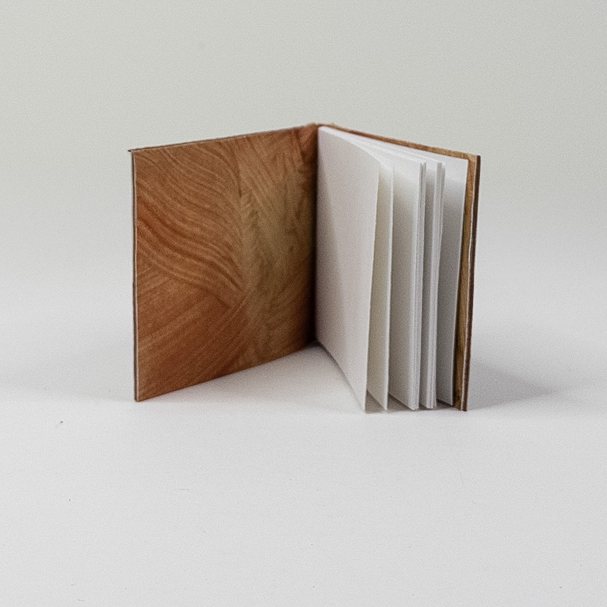 Leather Soft Cover Pamphlet-Style Notebook - Brown