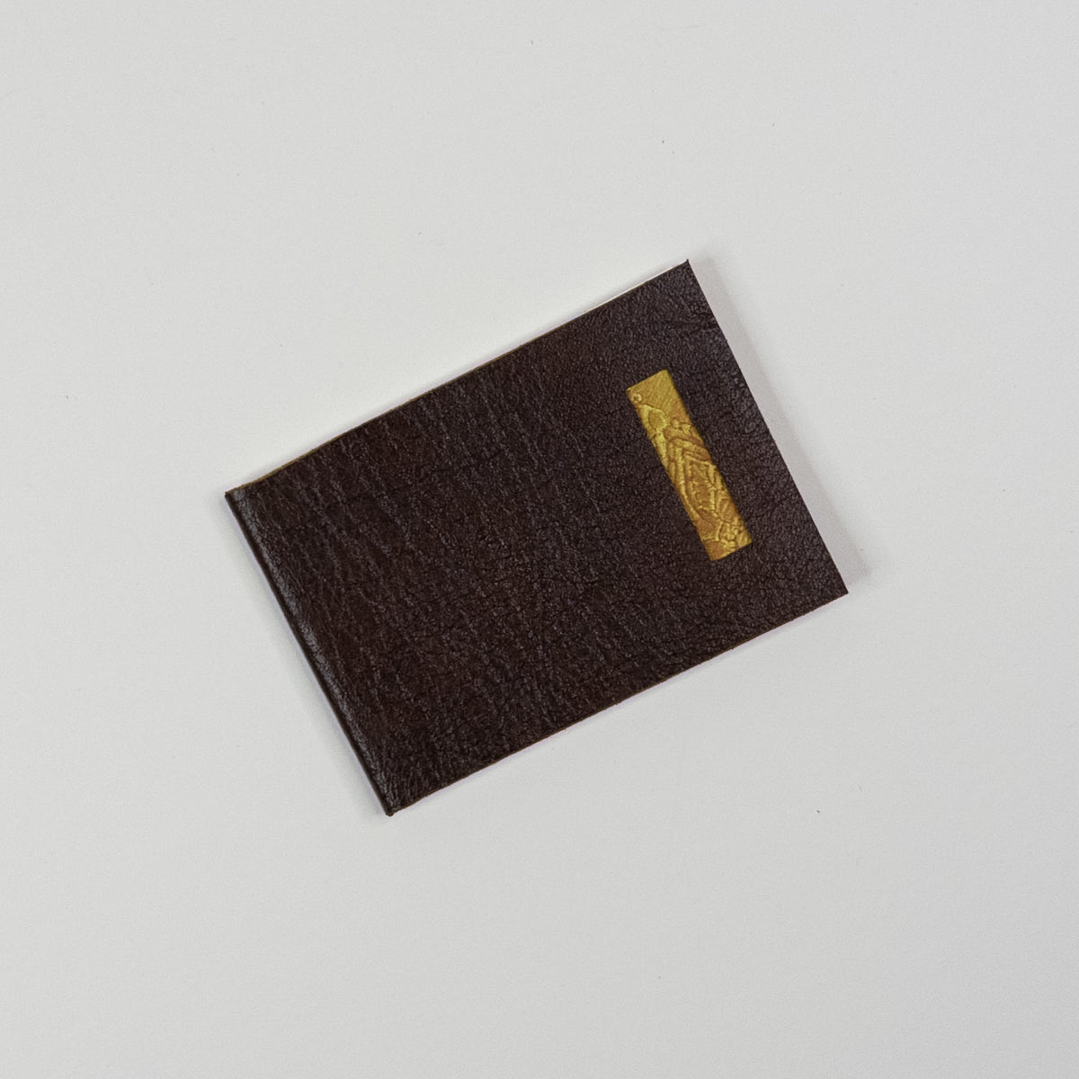 Leather Soft Cover Pamphlet-Style Notebook - Brown