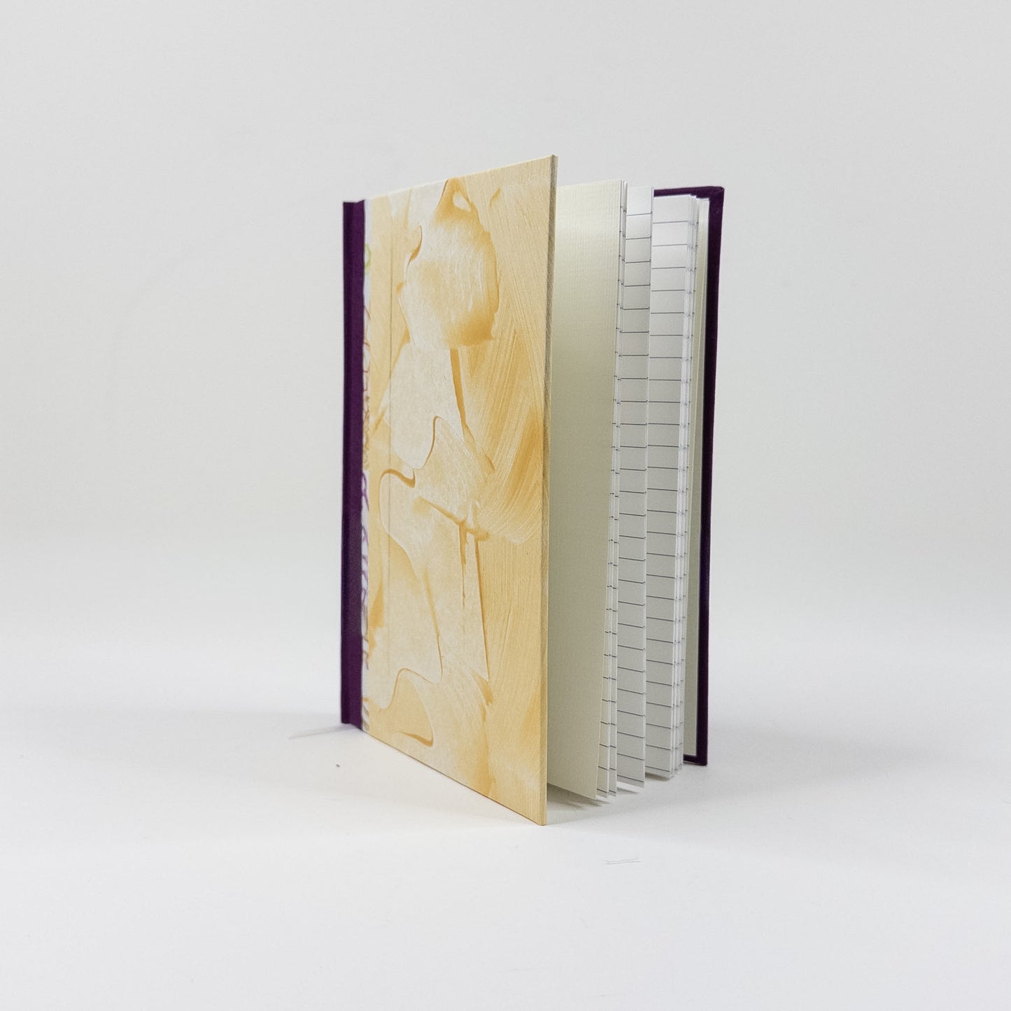 Handmade Casebound Book - Gold & Purple