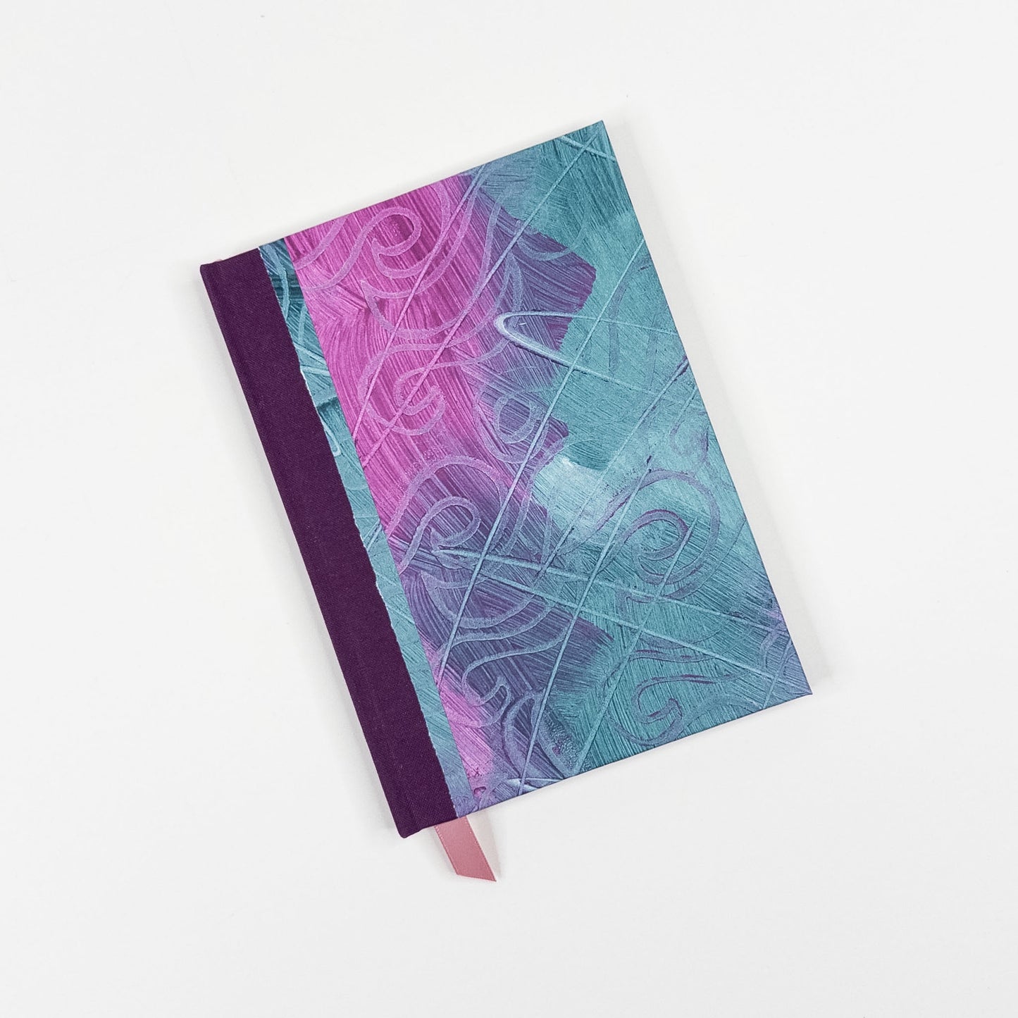 Handmade Casebound Book - Pink, Blue & Purple